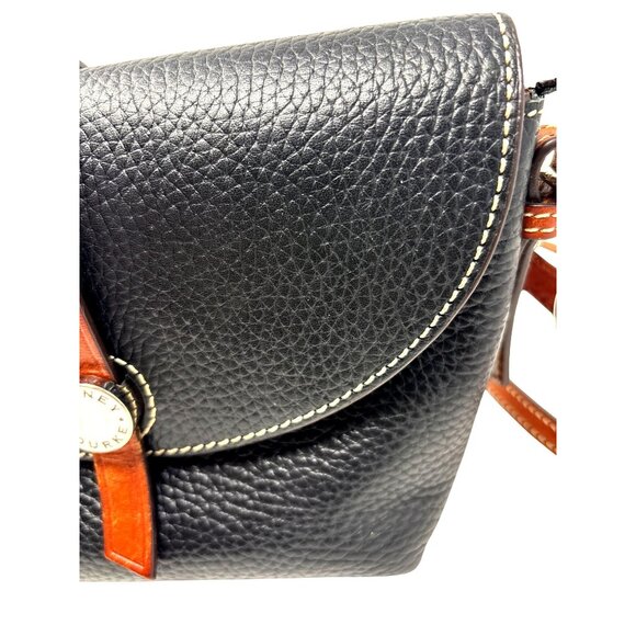 Dooney and Bourke Mini Cambridge Black Pebbled Leather Crossbody Purse Handbag - Picture 4 of 12